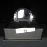 Swarovski crystal w/original box toothpick holder & Celebrate 2000 placque-