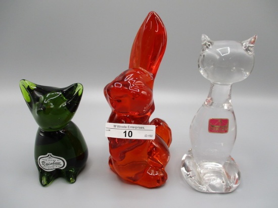 3 Viking Glass Animals