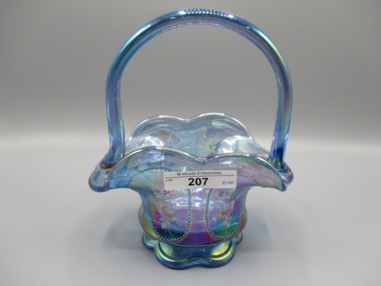 Fenton 7" HP Blue Irid. Basket
