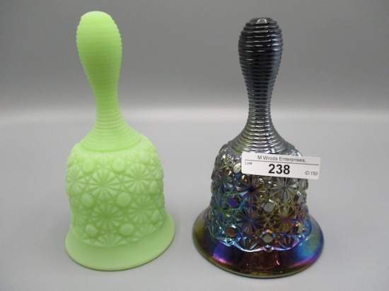 2 Fenton Daisy and Button Bells as shown
