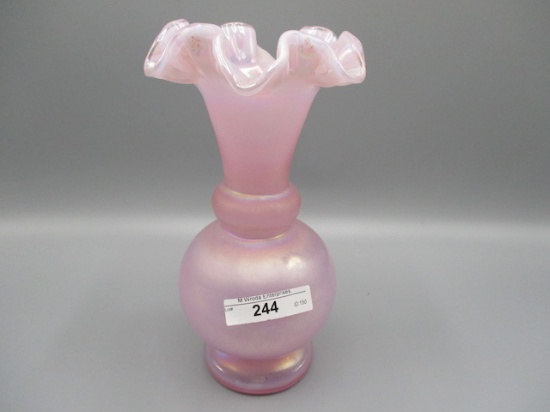 Fenton 7.5" Pink Chiffon Vase