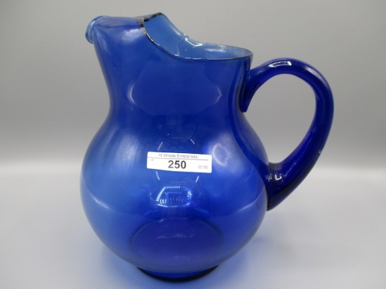 9" Blue Water Pitcher