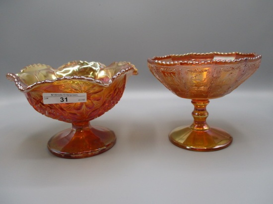 2 Fenton Marigold Compotes