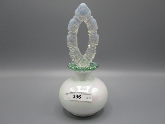 Fenton Green Crested  Perfume with stopper