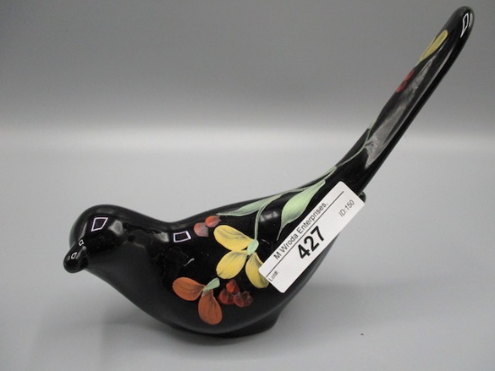 Fenton HP Ebony Happiness Bird