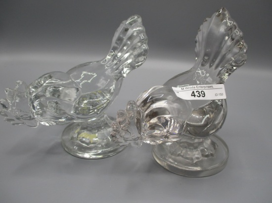 Fenton Crystal Roosters