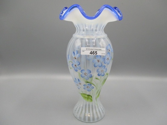Fenton 9" HP Blue Ridge Vase