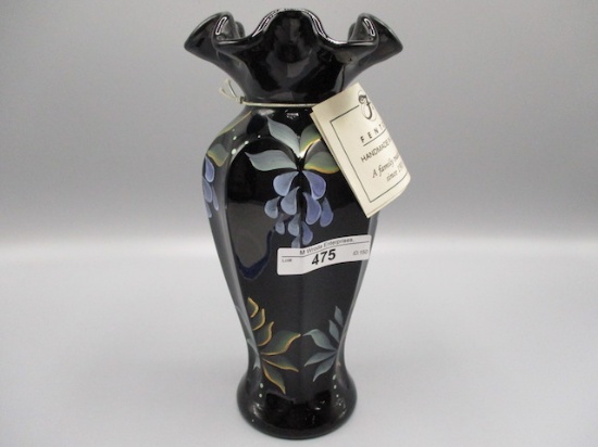Fenton 8" HP Ebony Vase - Michael Fenton