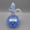 Fenton cruet-  blue opal lattice