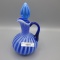 Fenton Cruet- blue opal swirl