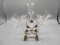 Victorian 7 lily crystal epergne