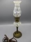 Victorian coin dot dresser lamp- oil