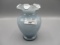 Fenton smoke cased white vase 6