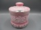 Fenton rosealene G&C cracker jar