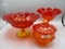 tray Fenton compotes & candy dish