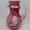 Fenton cranberry MAry Gregory tumble up