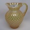 Fenton irid gold hobnail water pitcher
