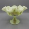 Fenton SAMPLE Louise Piper painted compote
