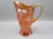 US Glass marigold Rising Sun Juice pitcher