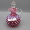 Fenton Cruet- Cranberry hobnail