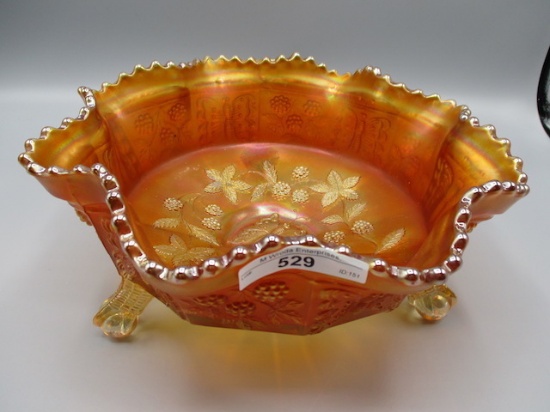 Fenton mari. Butterfly & Berry master berry bowl