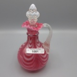 Fenton Cruet- Cranberry drape