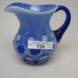 Fenton blue opal coin dot 4