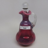 Gibson cranberry opal cruet