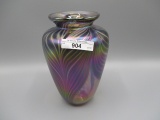 Art Glass Pulled Feather vase ( 1980's?)