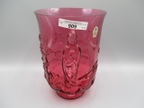 Fenton cranberry empress vase