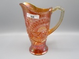 US Glass marigold Rising Sun Juice pitcher