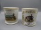 2 Advertising shaving mugs as shown