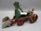 Cast Iron toy front loader tractor w/ driver- Rare toy