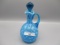 Hobbs blue opal Coral cruet