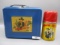 Hopalong Cassidy tin lunch box w/ thermos- Very clean