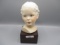 Cybis bust figure of baby face