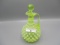 Hobbs vaseline opal hobnail cruet