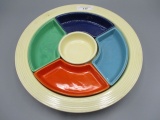 Fiesta ware lazy susan multicolor set