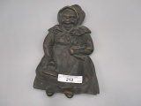 Black Americana cast iron Mammy spoon rest