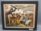 Black Americana Thatcher Primrose and West's Minsrels print. 12 x 14