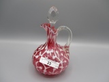 Hobbs cranberry opal Coral cruet