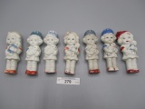 7 Japan bisque figurines