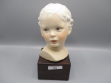 Cybis bust figure of baby face