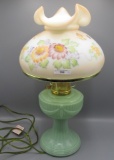 Aladdin lamp with hand painted shade 10