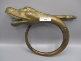 Snake copper car horn, 1930's. Needs ball