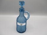 Pattern glass BAsketweave bottle cruet