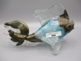 Murano Signed art glass fish Figurine Flip?