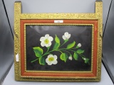 Victorian wall hanging paper holder