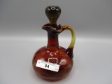 Mt Washington? Amberina cruet w/ polish pontil