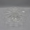 Vintage Pattern Glass Cake Stand Octagon Base